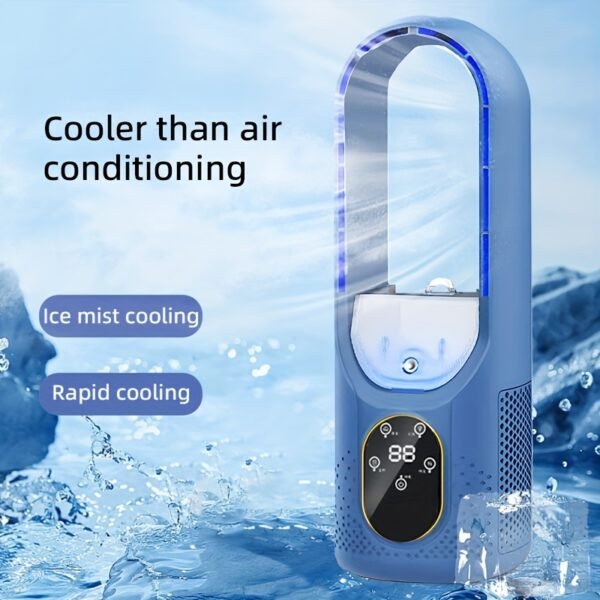 9ee7cd06-aa89-4004-8f07-cf49dde74c70.jpg Versatile Bladeless Fan Featuring Ice Mist Cooling